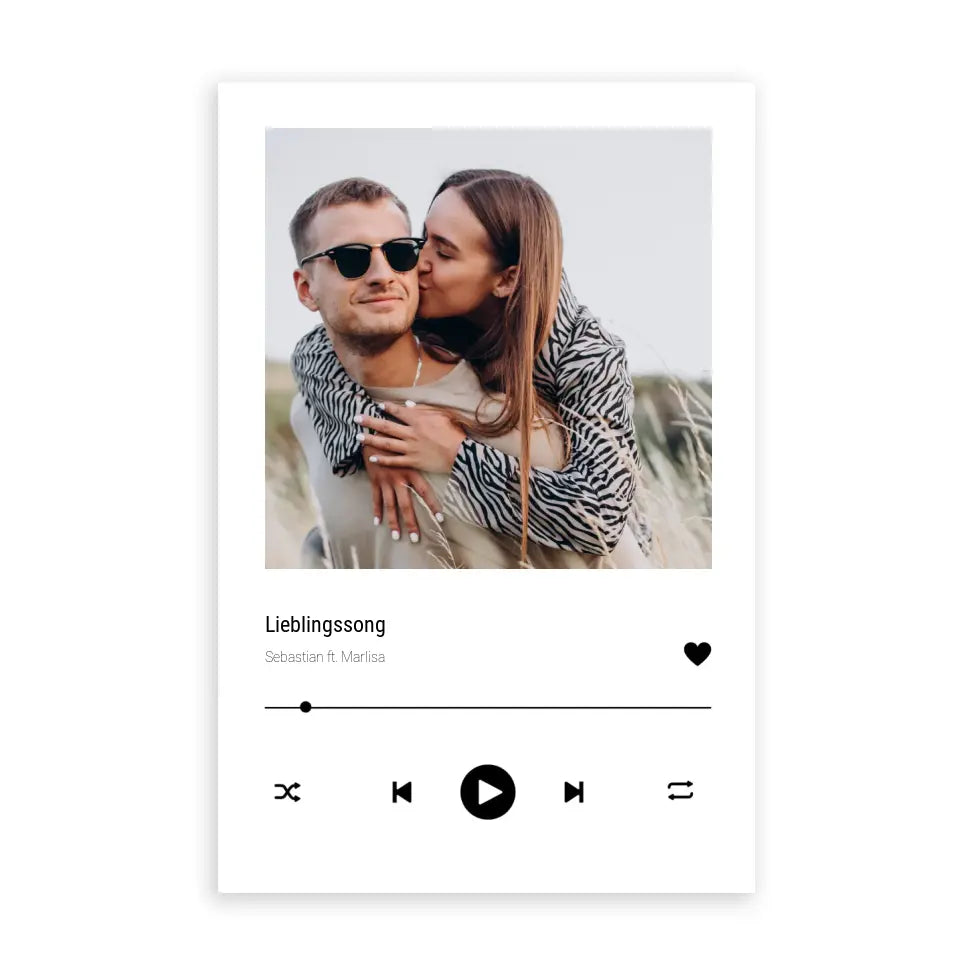 Lieblingssong Poster - Personalisierbar