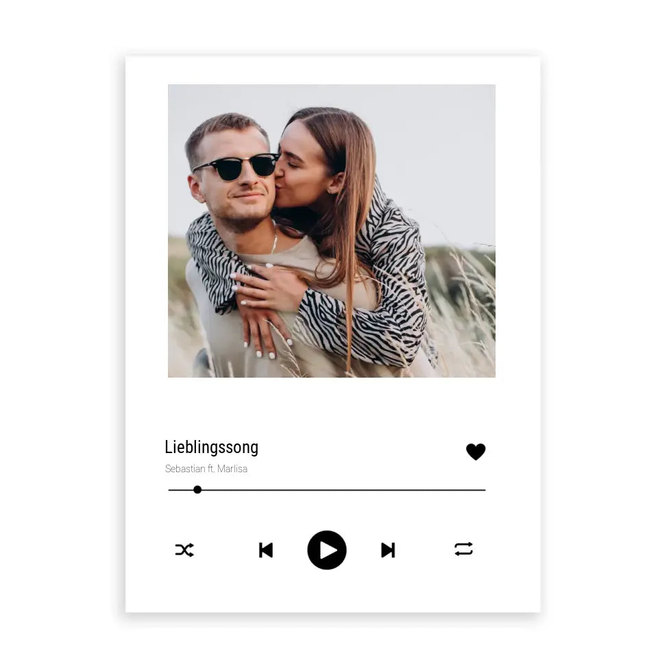 Lieblingssong Poster - Personalisierbar