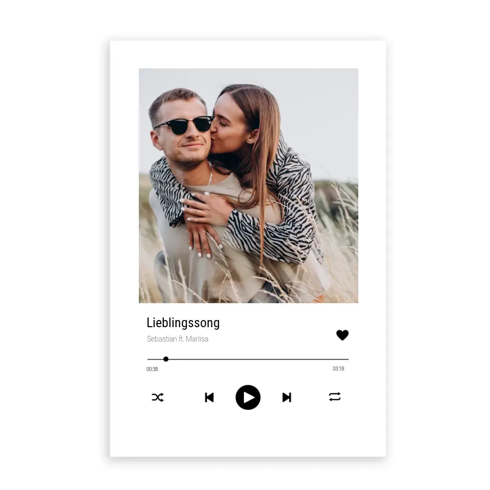 Lieblingssong Poster - Personalisierbar