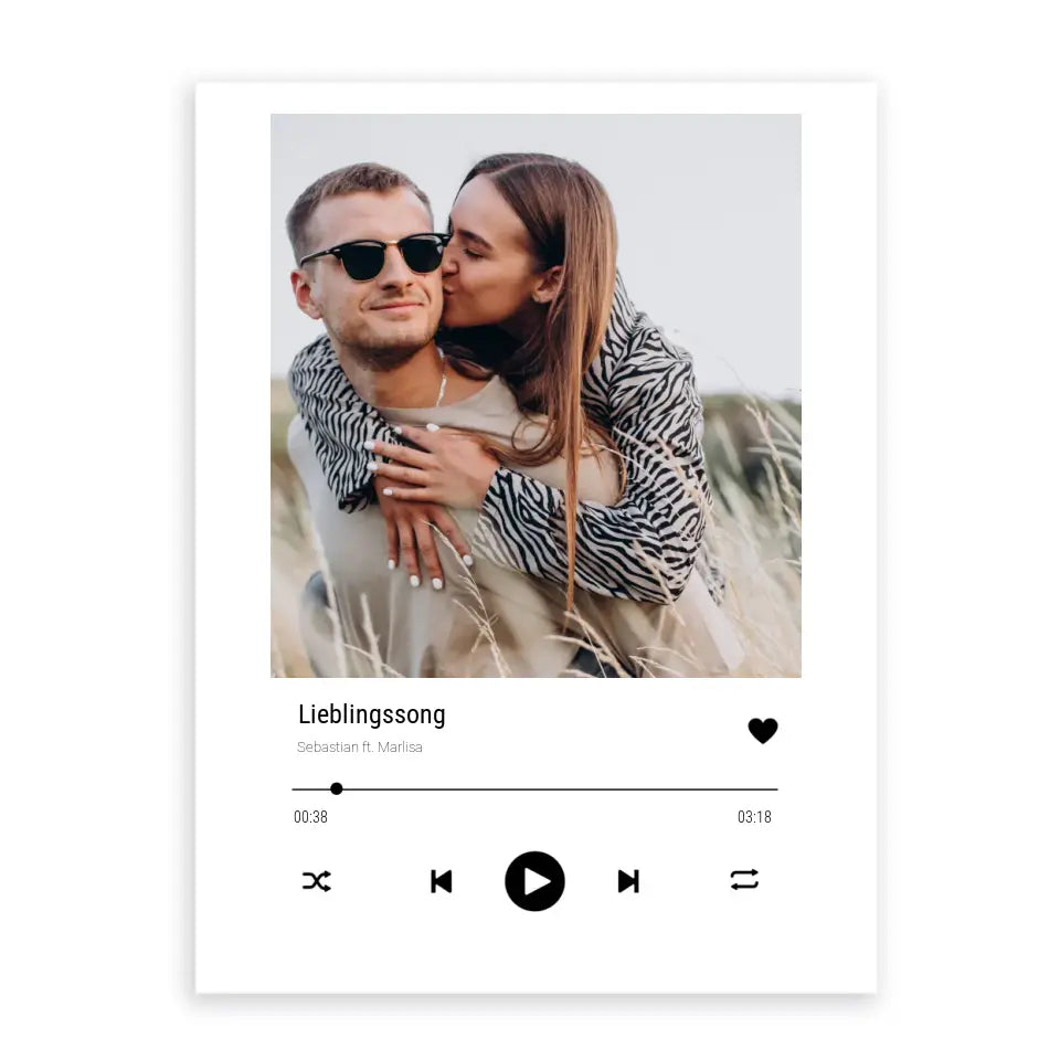 Lieblingssong Poster - Personalisierbar