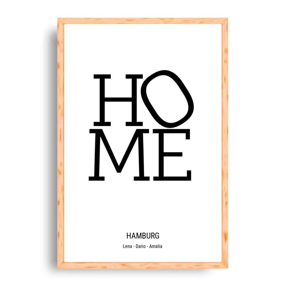 Home Design - Personalisierbares Poster