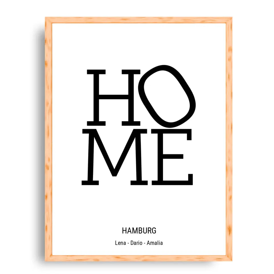 Home Design - Personalisierbares Poster