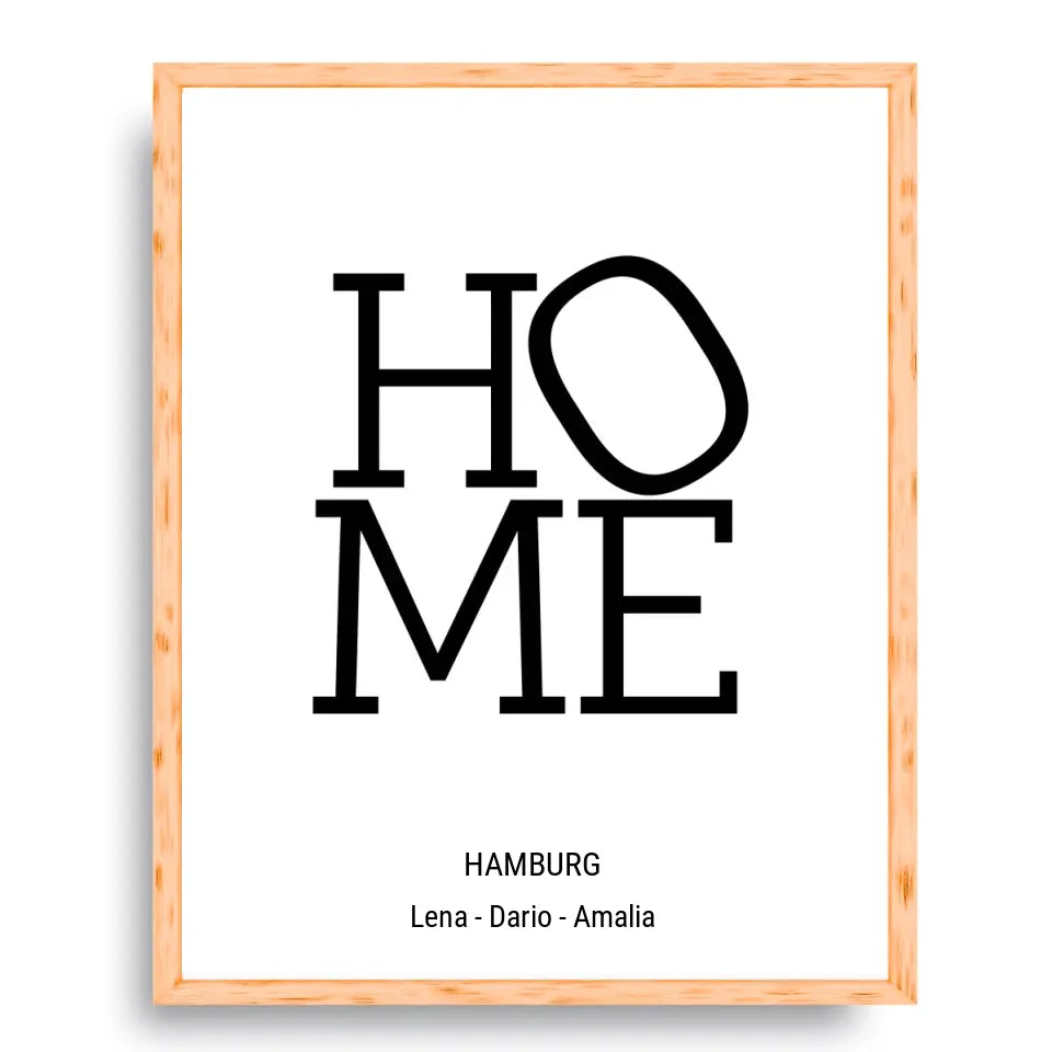 Home Design - Personalisierbares Poster