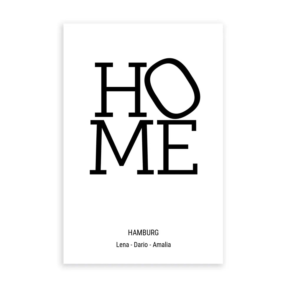 Home Design - Personalisierbares Poster