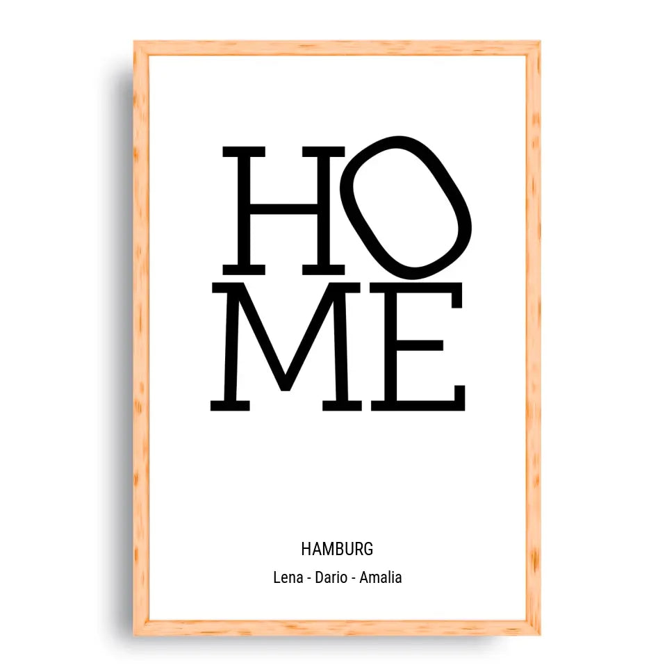 Home Design - Personalisierbares Poster