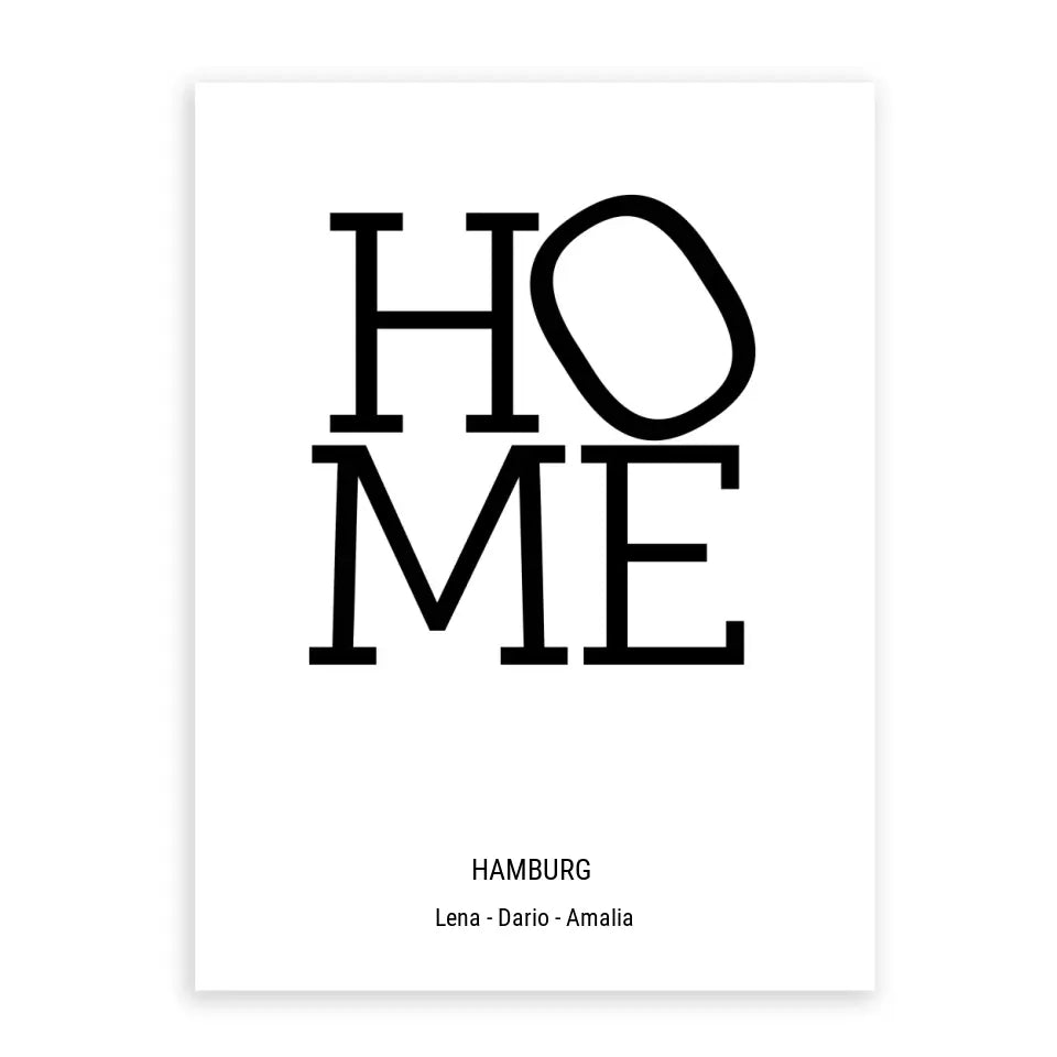 Home Design - Personalisierbares Poster