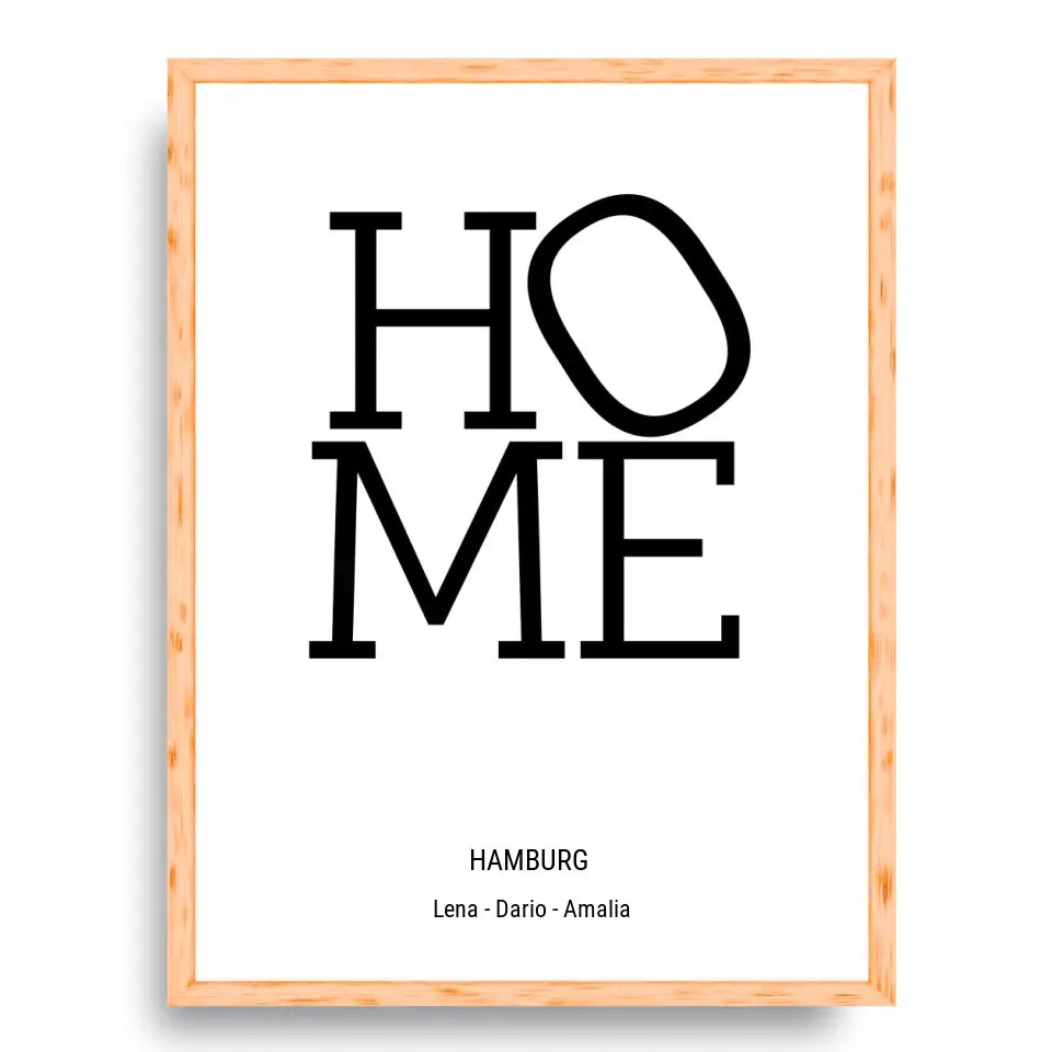 Home Design - Personalisierbares Poster