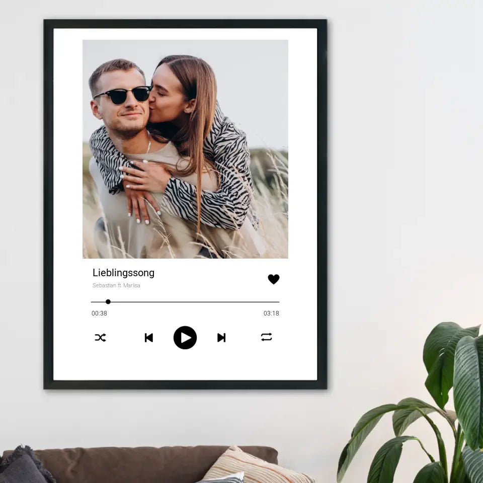 Lieblingssong Poster - Personalisierbar