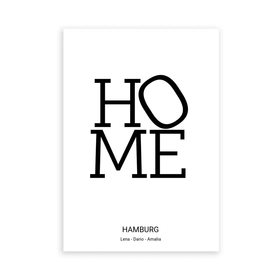 Home Design - Personalisierbares Poster