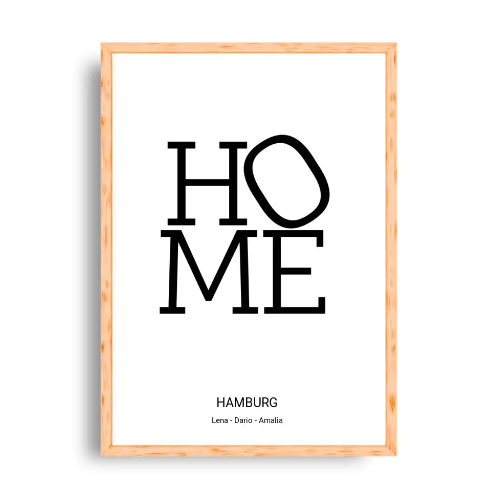 Home Design - Personalisierbares Poster