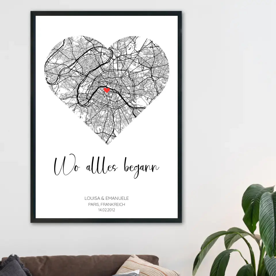 Personalisierbares Poster - "Wo alles begann"