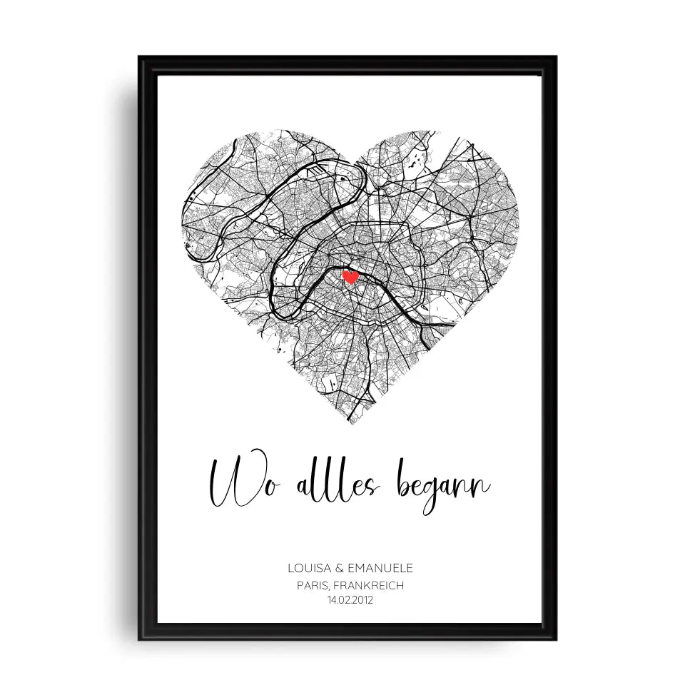 Personalisierbares Poster - "Wo alles begann"