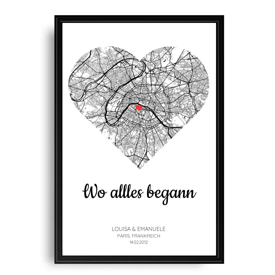 Personalisierbares Poster - "Wo alles begann"