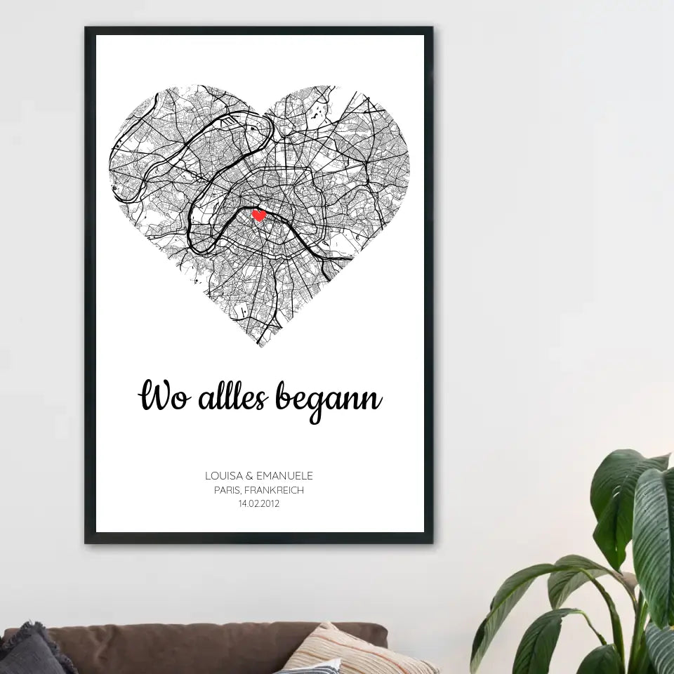 Personalisierbares Poster - "Wo alles begann"
