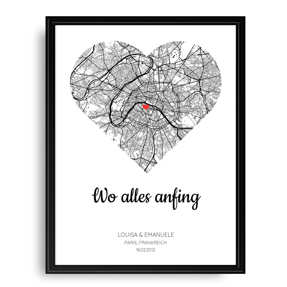 Personalisierbares Poster - "Wo alles begann"