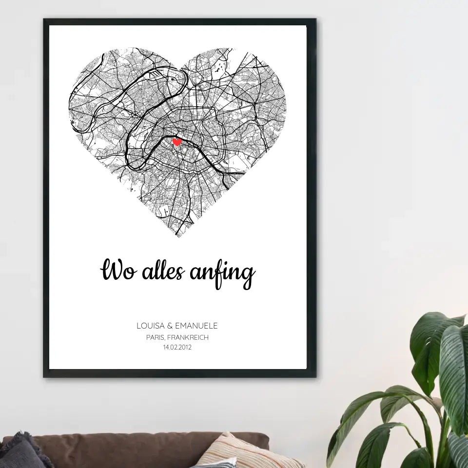 Personalisierbares Poster - "Wo alles begann"