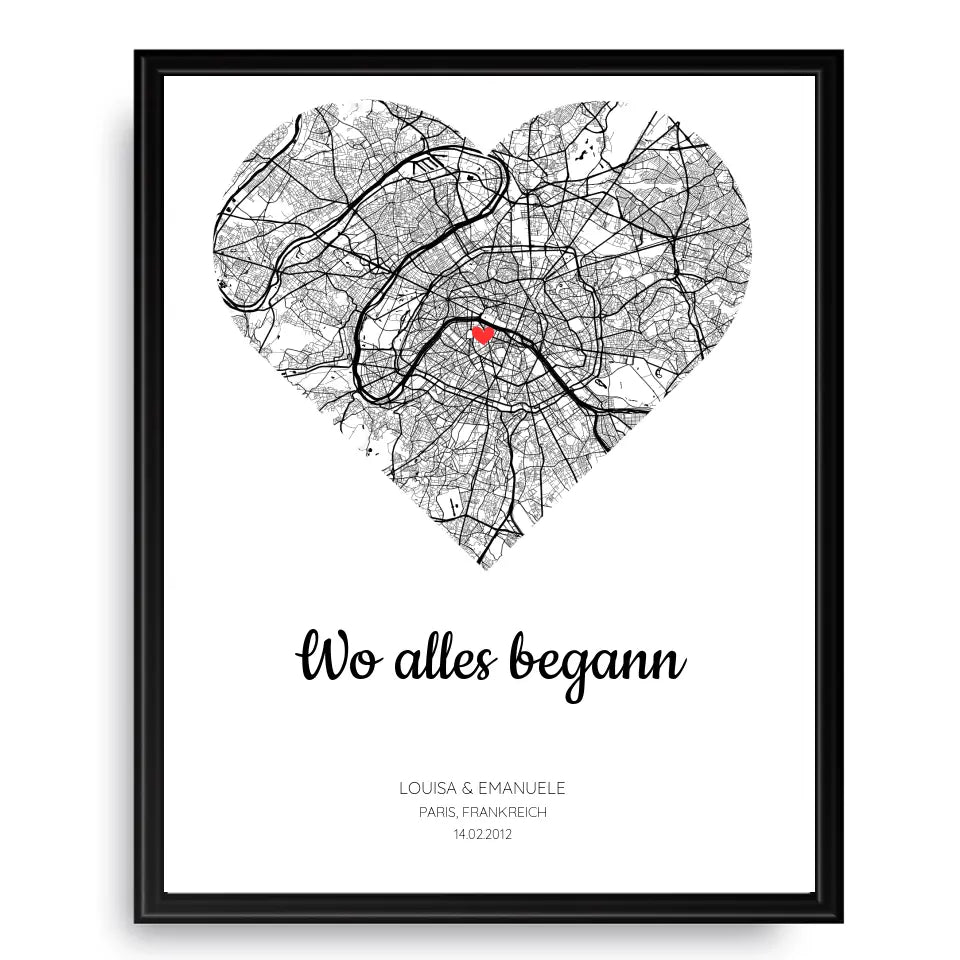 Personalisierbares Poster - "Wo alles begann"