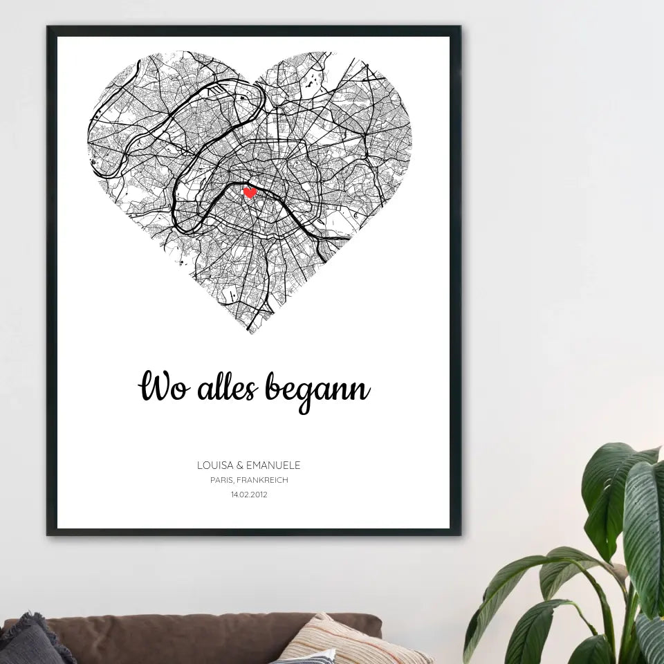 Personalisierbares Poster - "Wo alles begann"