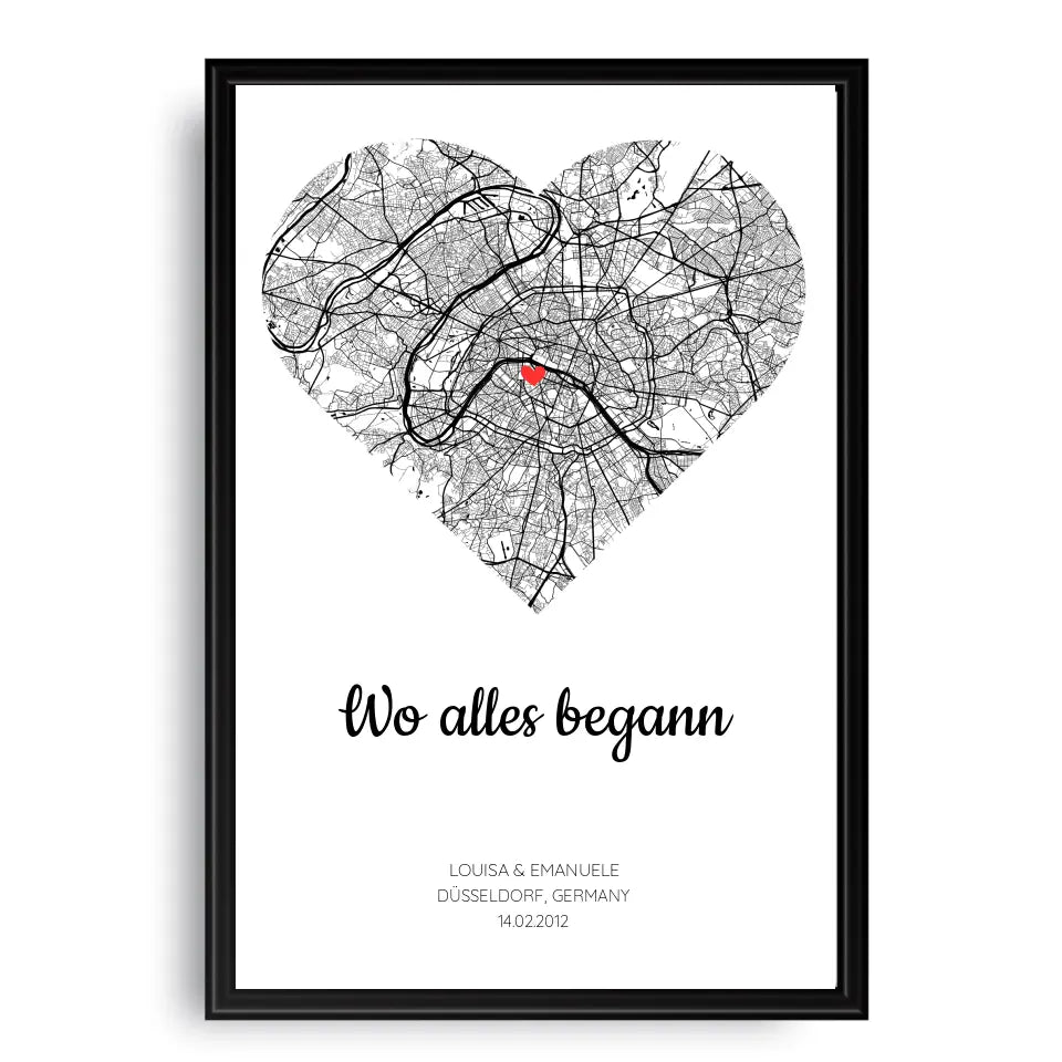 Personalisierbares Poster - "Wo alles begann"