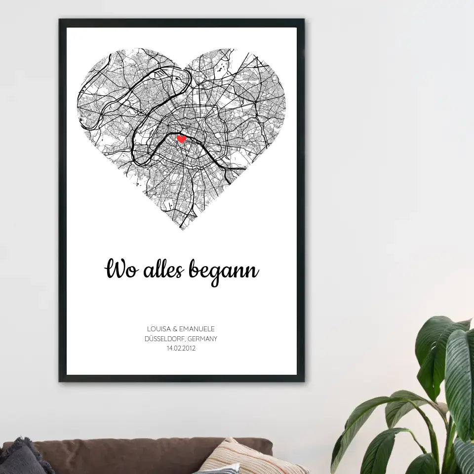 Personalisierbares Poster - "Wo alles begann"