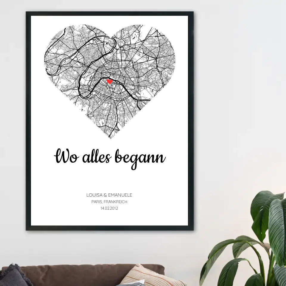 Personalisierbares Poster - "Wo alles begann"