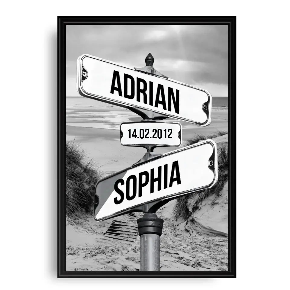 NY Vintage Straßenschild - Personalisierbares Poster