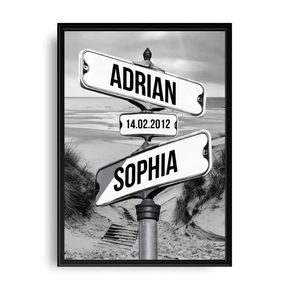 NY Vintage Straßenschild - Personalisierbares Poster