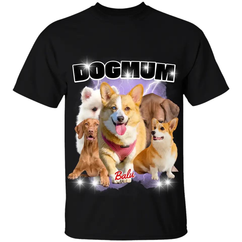 90er Bootleg - Vintage Dogmum T-Shirt - Personalisiert