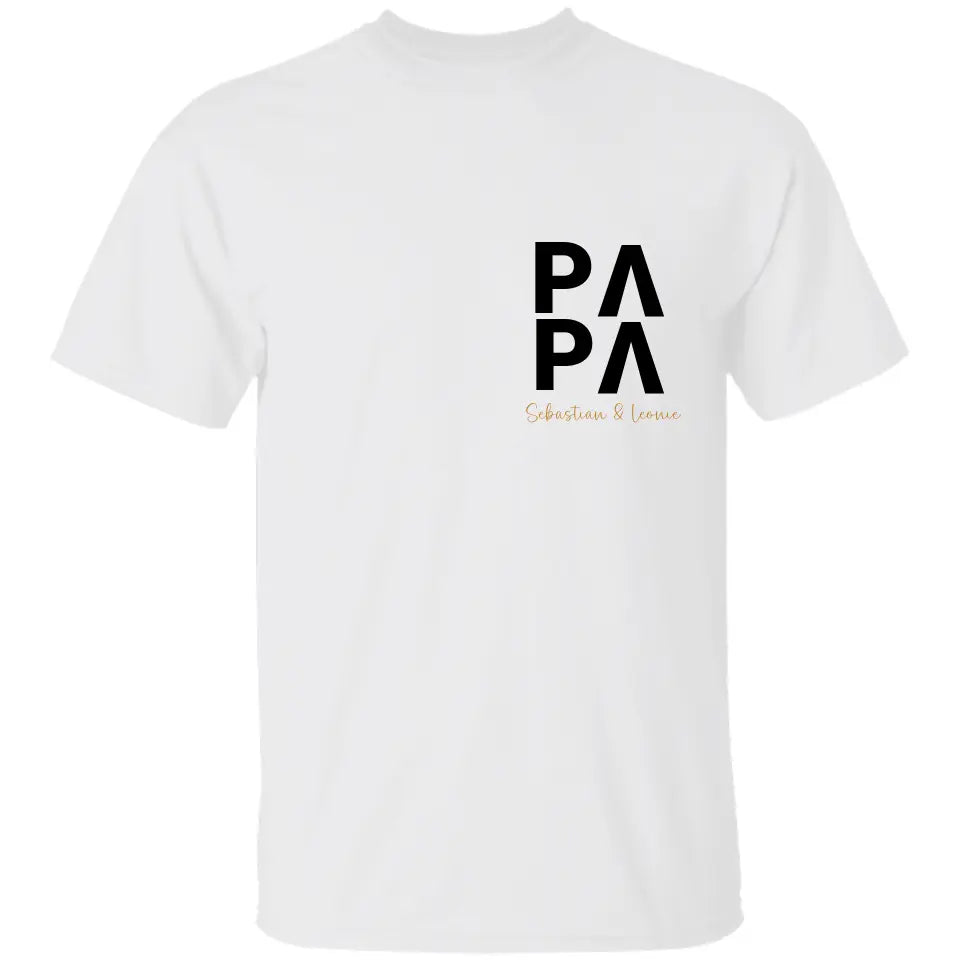 Papa T-Shirt - Personalisiert mit Namen