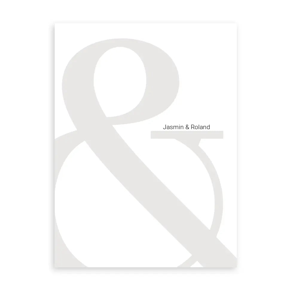 & Poster - Personalisiert mit Namen