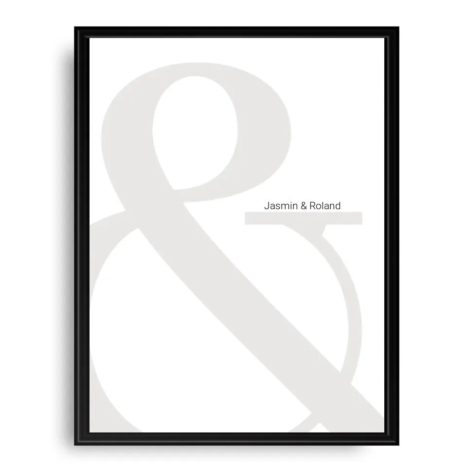 & Poster - Personalisiert mit Namen