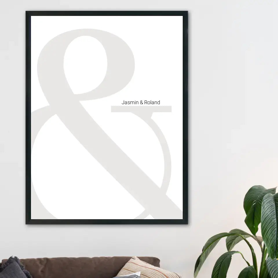 & Poster - Personalisiert mit Namen