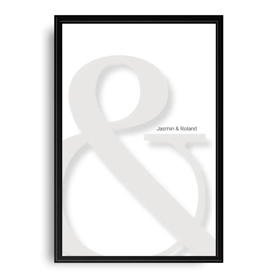 & Poster - Personalisiert mit Namen