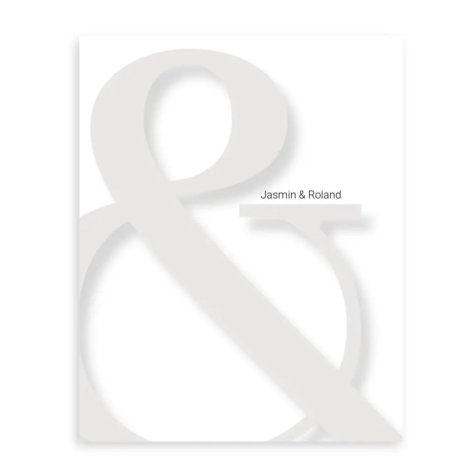& Poster - Personalisiert mit Namen
