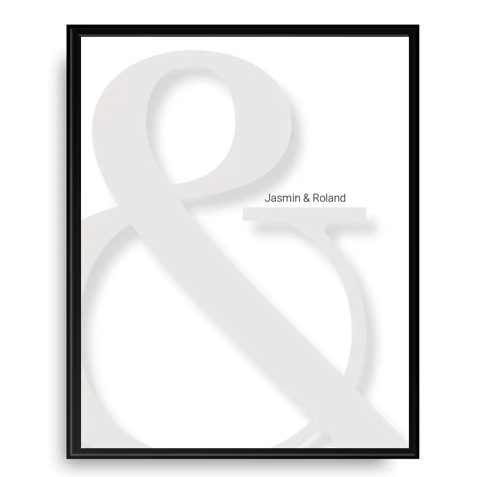 & Poster - Personalisiert mit Namen