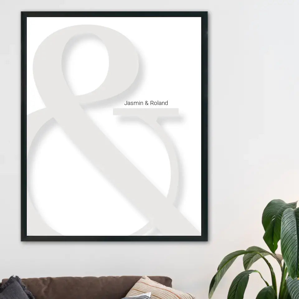& Poster - Personalisiert mit Namen