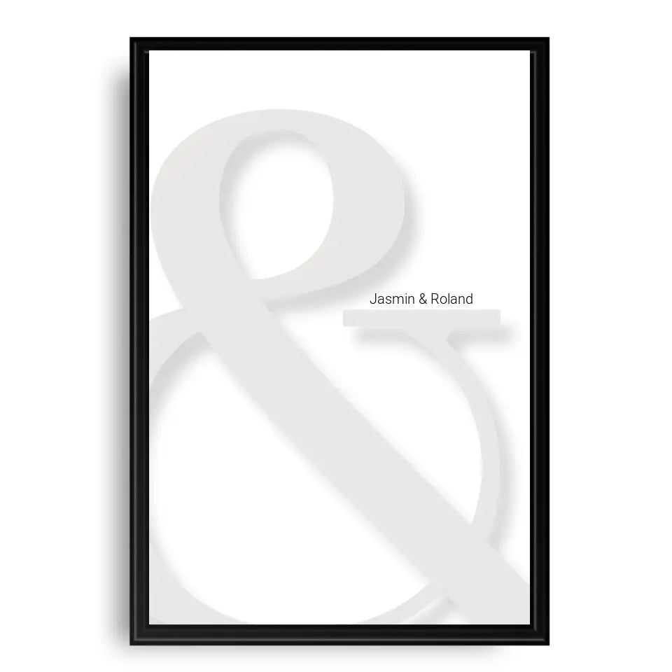 & Poster - Personalisiert mit Namen