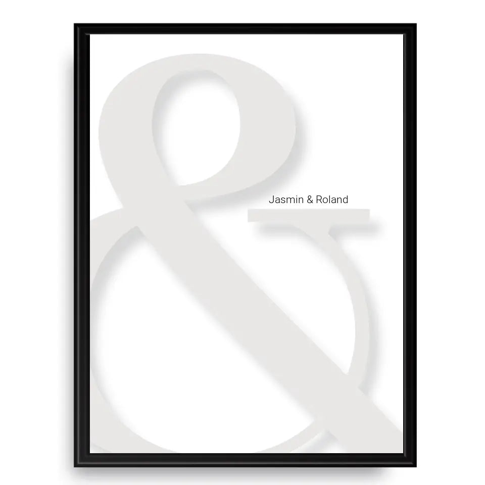 & Poster - Personalisiert mit Namen