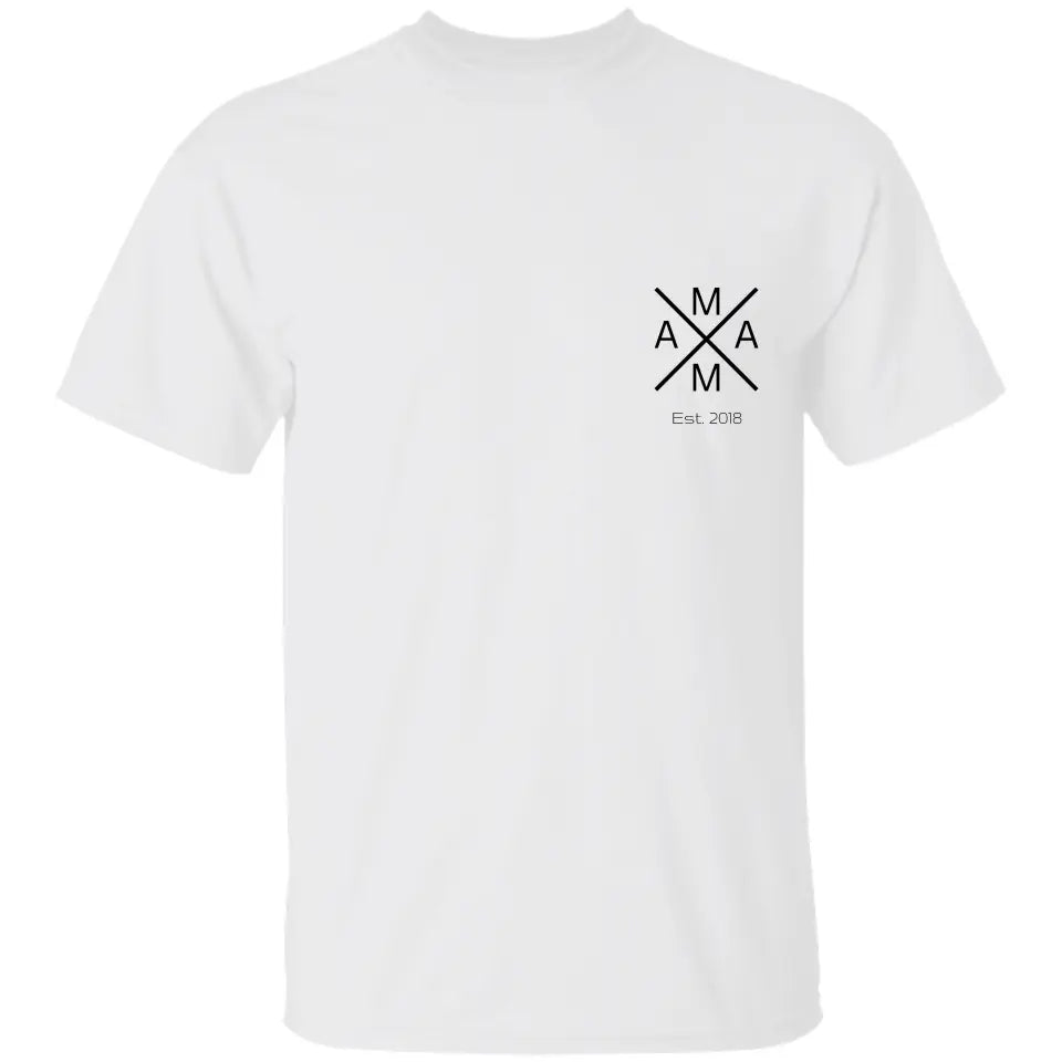Mama T-Shirt - Personalisiert mit bis 5 Namen