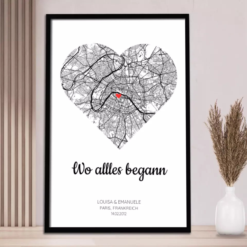 Personalisierbares Poster - "Wo alles begann"
