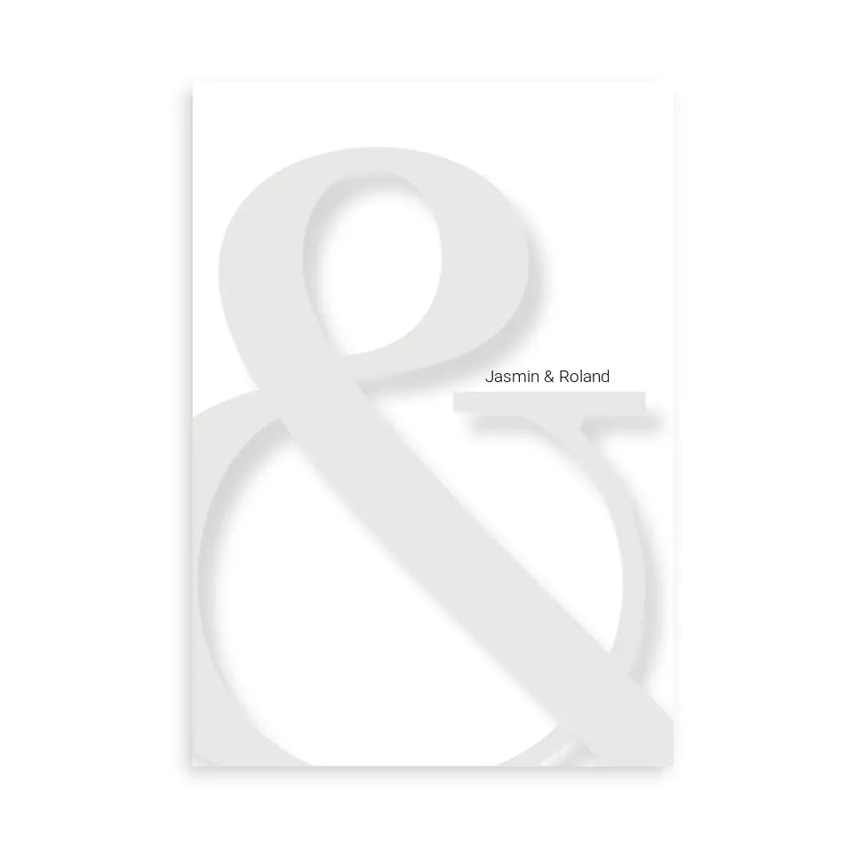 & Poster - Personalisiert mit Namen