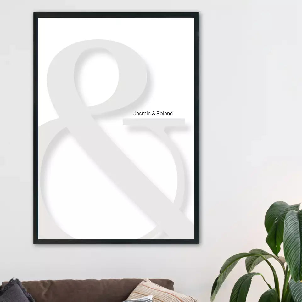 & Poster - Personalisiert mit Namen