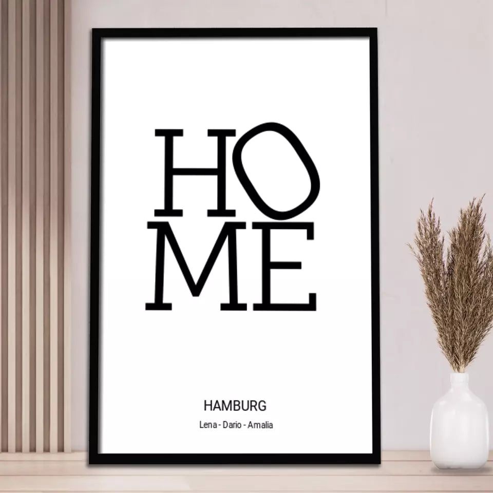 Home Design - Personalisierbares Poster
