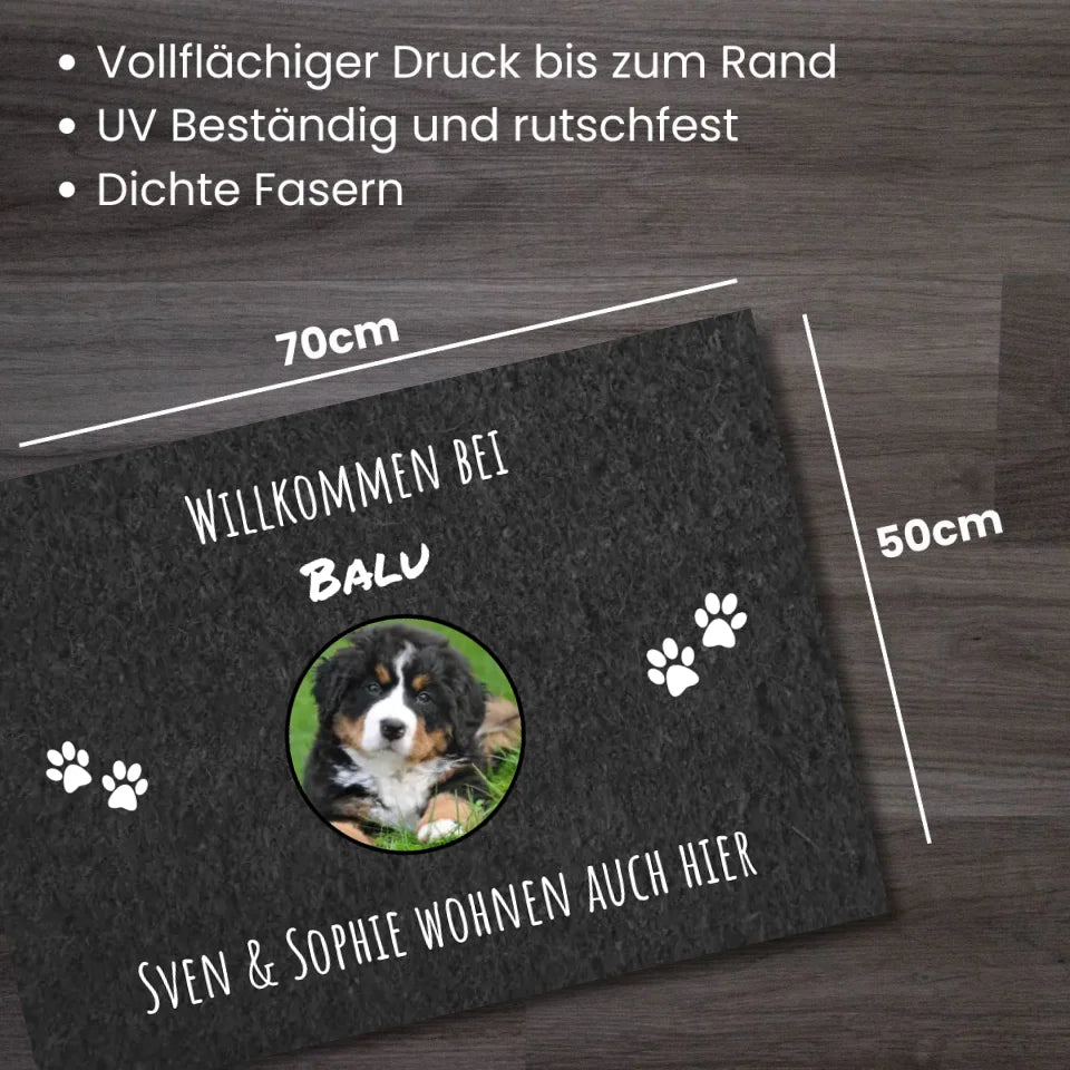 Fußmatte Haustier- Personalisierbar in mit Foto