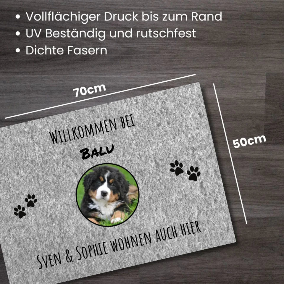 Fußmatte Haustier- Personalisierbar in mit Foto