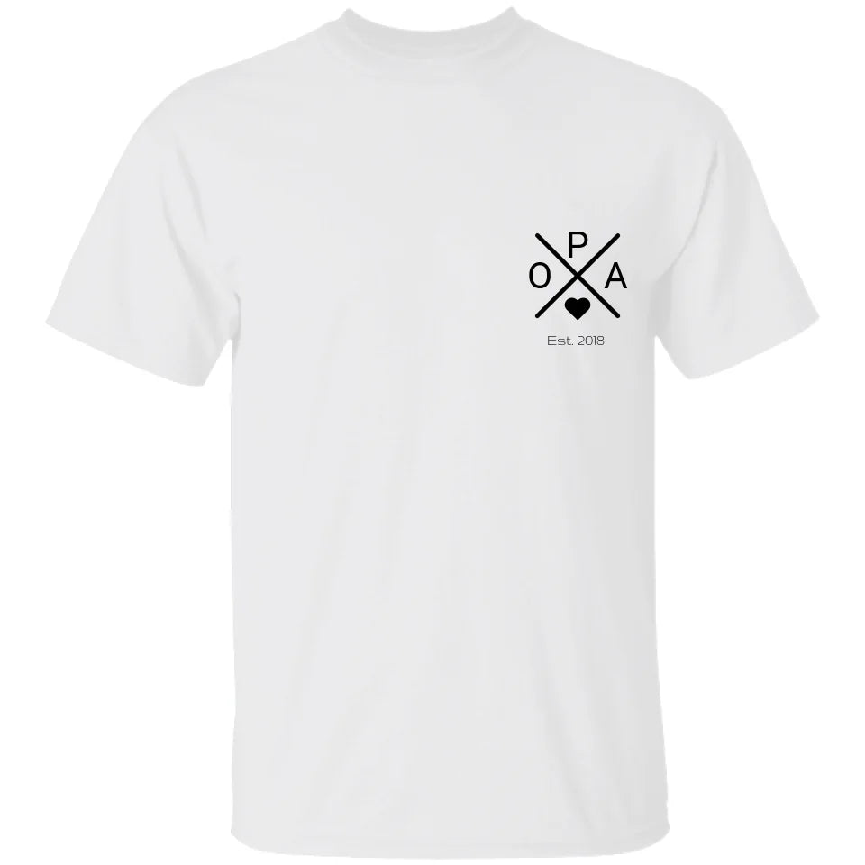 Opa T-Shirt - Personalisiert mit bis 5 Namen