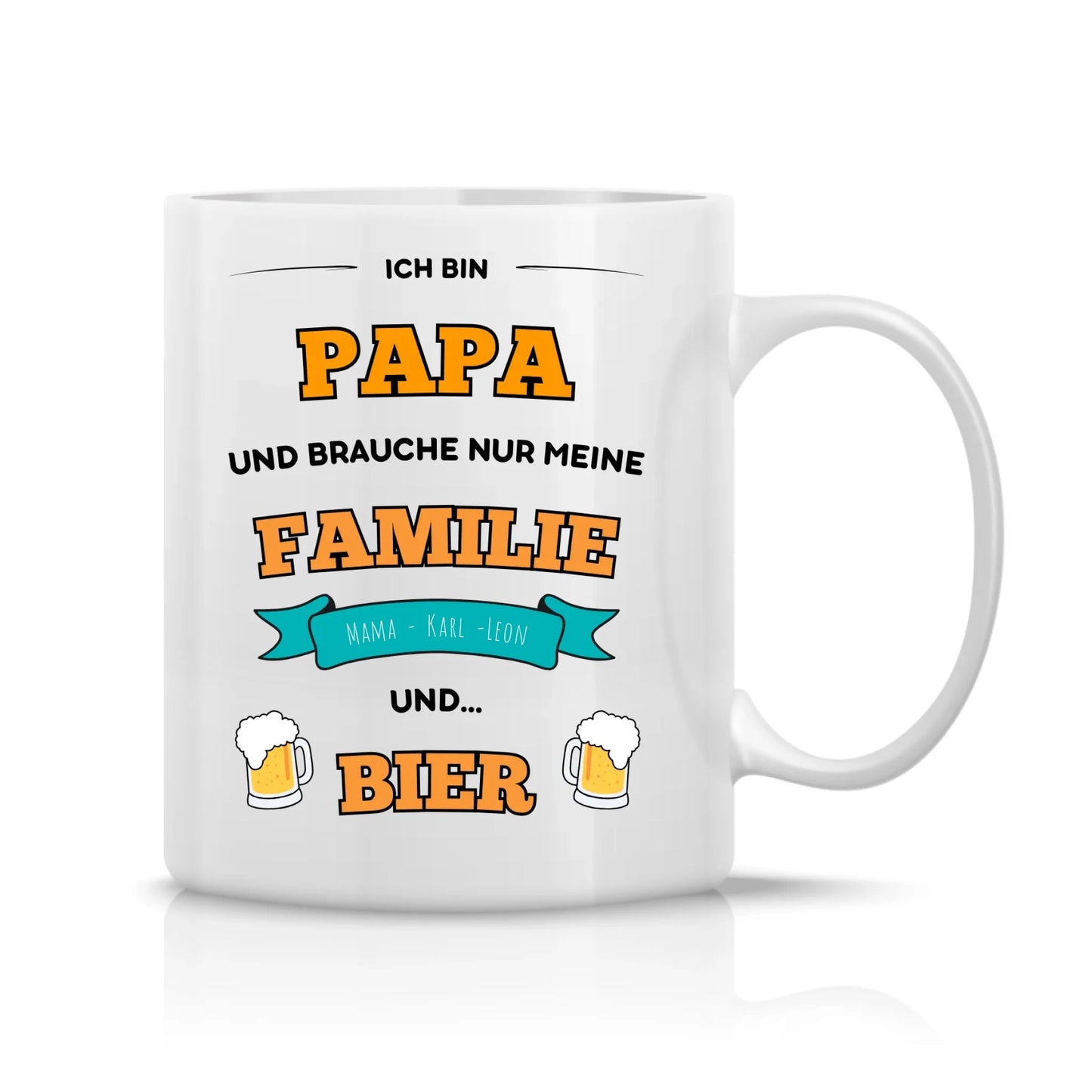 Personalisierbare Papa Tasse - Perfektes Geschenk zu Vatertag