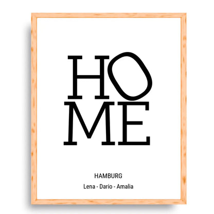 Home Design - Personalisierbares Poster