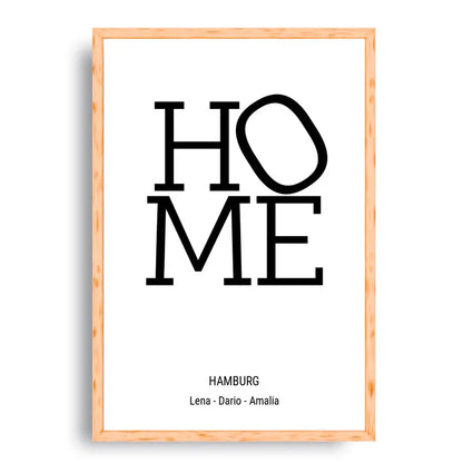 Home Design - Personalisierbares Poster