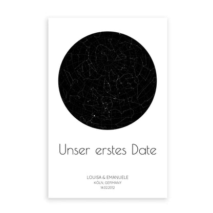 Sternenhimmel - Personalisierbare Sternenkarte